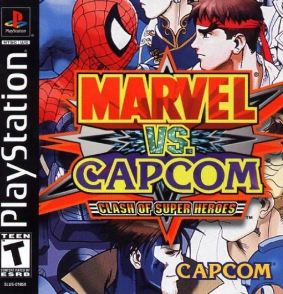 Marvel vs Capcom Clash of Super Heroes - Capa ps1 - classicosps1